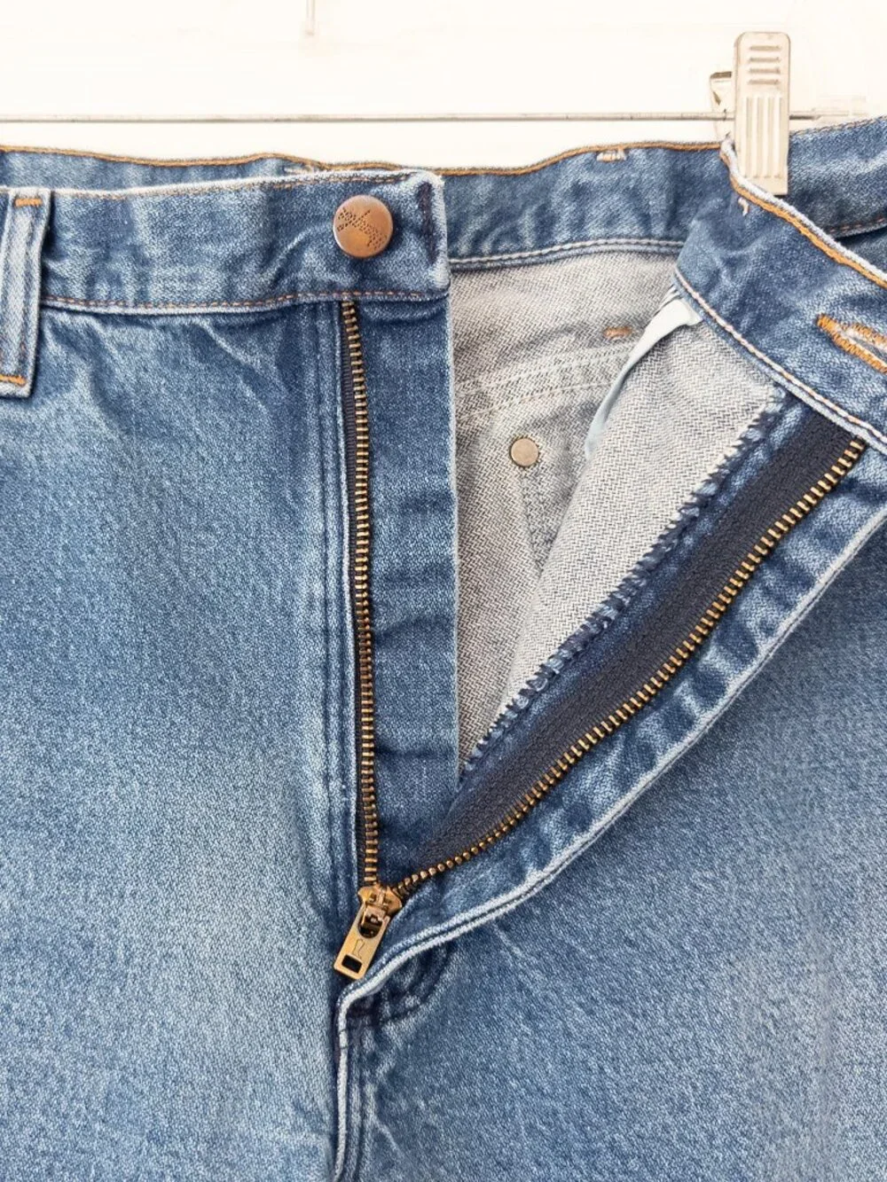 VTG 80s/90s Wrangler 100% Cotton Made in USA Straight Leg Men's Size 34/34
